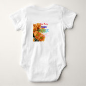 Pretty Cosmic Flower - Betoverende Galaxy Botanisc Romper (Achterkant)