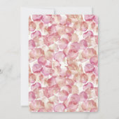 Pretty Cream Blush Pink Rose Petals Floral Wedding Kaart (Achterkant)