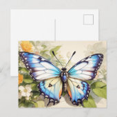 Pretty Creatieve Vlinder Illustratie Briefkaart (Voorkant / Achterkant)