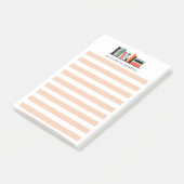 Pretty Custom Name Book Lover Post-it® Notes (Schuin)