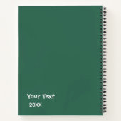 Pretty cute floral back to school children  notitieboek (Achterkant)