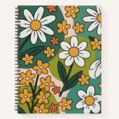 Pretty cute floral back to school children  notitieboek (Voorkant)