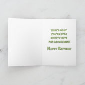 Pretty Cute for An Old Bird Birthday Card Kaart (Binnen)