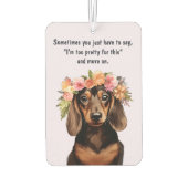 Pretty Dachshund Luchtverfrisser (Achterkant)