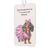 Pretty Dachshund Luchtverfrisser (Links)