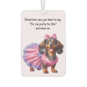 Pretty Dachshund Luchtverfrisser (Achterkant)