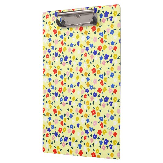 Pretty Dainty Cute Floral on Pastel Yellow Klembord (Links)