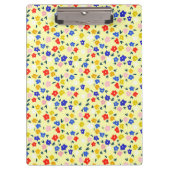 Pretty Dainty Cute Floral on Pastel Yellow Klembord (Voorkant)