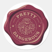 pretty dangerous seal wax sticker | historical man (Voorkant)