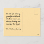 Pretty decorated gingerbread house  feestdagenkaart (Achterkant)