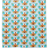 Pretty Decorative Butterfly Pattern Douchegordijn (Voorkant)