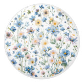 Pretty Delicate Botanical Floral Keramische Knop (Voorkant)