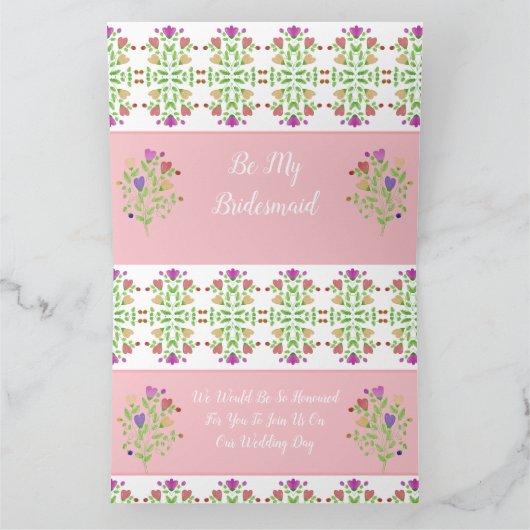 Pretty Delicate Gebloemd Kaart (Binnen)