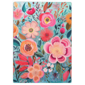 Pretty Elegant Botanical Stylish Floral Klembord (Achterkant)