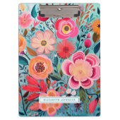 Pretty Elegant Botanical Stylish Floral Klembord (Voorkant)