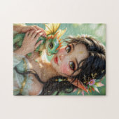 Pretty Elven Fairy & Dragon Ethereal Legpuzzel (Horizontaal)