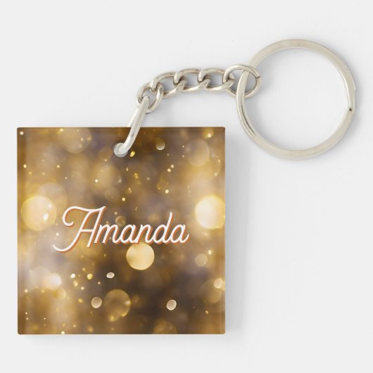 Pretty Elven Fairy & Dragon Ethereal Personalized Sleutelhanger (Achterkant)