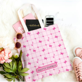Pretty Energy Roze Esthetische Boodschappentas Tote Bag