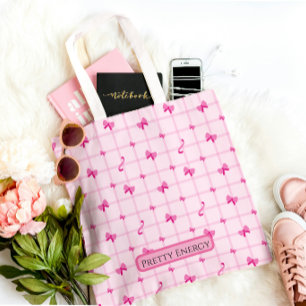 Pretty Energy Roze Esthetische Boodschappentas Tote Bag