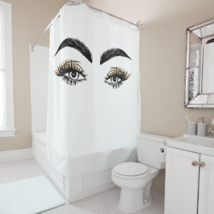 Pretty Eyes Beauty Salon Make-up Wimpers Oogwimper Douchegordijn