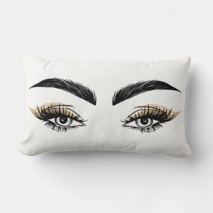 Pretty Eyes Beauty Salon Make-up Wimpers Oogwimper Kussen