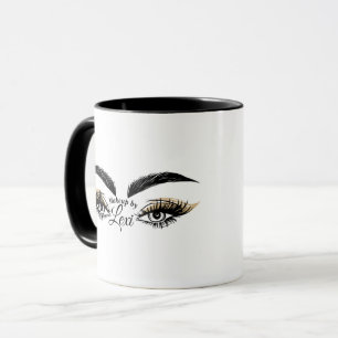 Pretty Eyes Schoonheidssalon Make-up Wimpers Wimpe Mok