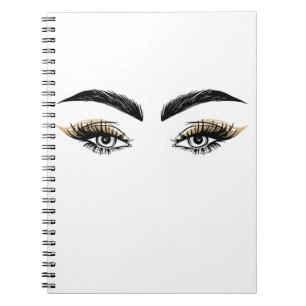 Pretty Eyes Schoonheidssalon Make-up Wimpers Wimpe Notitieboek