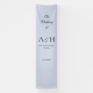 Pretty Fabric Wedding Welcome Banner - Lavender