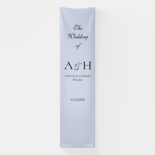 Pretty Fabric Wedding Welcome Banner - Lavender (Verticaal)