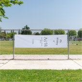 Pretty Fabric Wedding Welcome Banner - Lavender (Insitu)