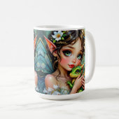 Pretty  Fairy and Dragon Themed Girl's   Koffiemok (Voorkant rechts)