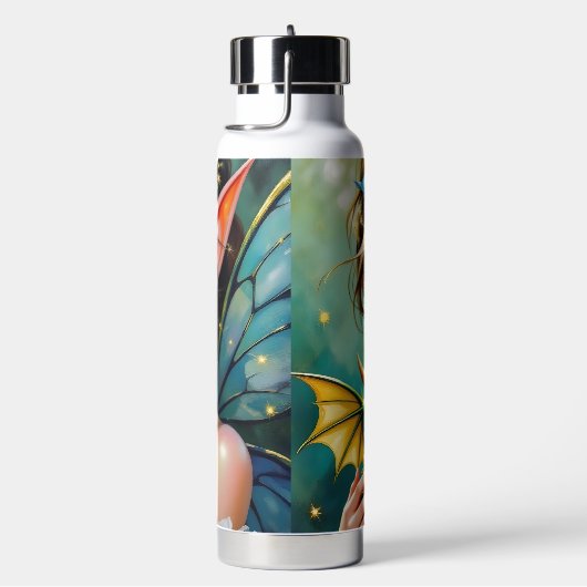 Pretty  Fairy and Dragon Themed Girl's   Waterfles (Rechts)