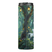 Pretty Fairy and White Deer in Enchanted Forest Thermosbeker (Achterkant)