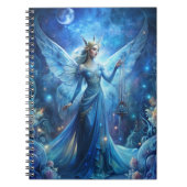 Pretty Fairy in Blue  Notitieboek (Voorkant)