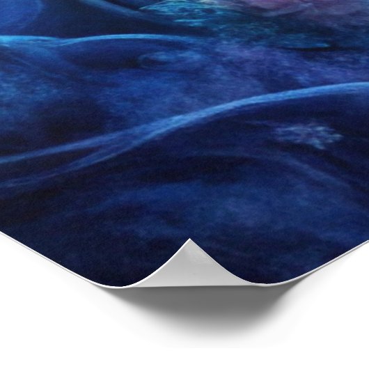 Pretty Fairy in Blue  Poster (Hoek)