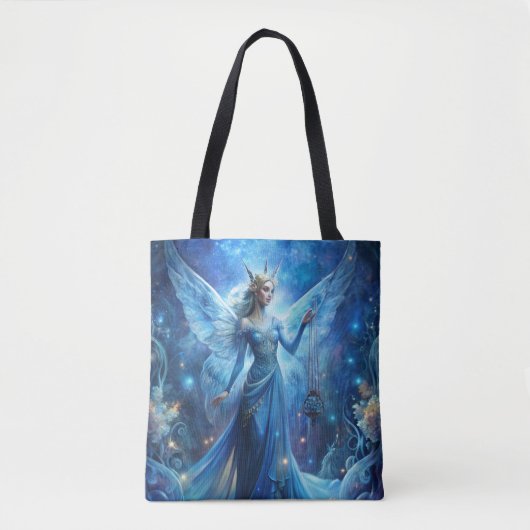 Pretty Fairy in Blue Tote Bag (Voorkant)