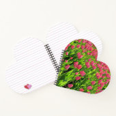 Pretty Field of Pink Tulips Notitieboek (Binnen)