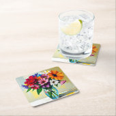 Pretty Floral Art Design Kartonnen Onderzetters (Insitu)