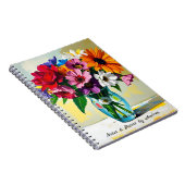 Pretty Floral Botanical Personalized Notitieboek (Rechterzijde)