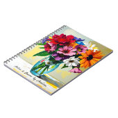 Pretty Floral Botanical Personalized Notitieboek (Linkerzijde)
