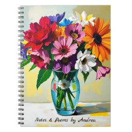 Pretty Floral Botanical Personalized Notitieboek