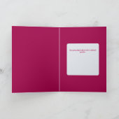 Pretty Floral Framed Roses Text Box Custom Kaart (Binnen)