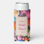 Pretty Floral Framed Roses Tulips Hydrangea Event Seltzer Blikjeskoeler (Seltzer Voorkant)