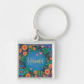 Pretty Floral Rebuild Inspirivity Keychain (Voorkant)