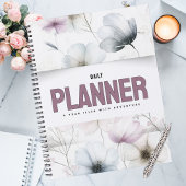 Pretty Floral Watercolor Blooms Planner