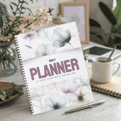 Pretty Floral Watercolor Blooms Planner