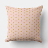 Pretty Flower Dots Patroon Roze Kussen (Voorkant)
