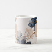 Pretty Flower Monogram Template Personalized Koffiemok (Center)