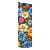 Pretty Flowers, Brightly Colored, Thermosbeker (Geroteerd rechts)