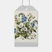 Pretty forget-me-knots cadeaulabel (Voorkant)